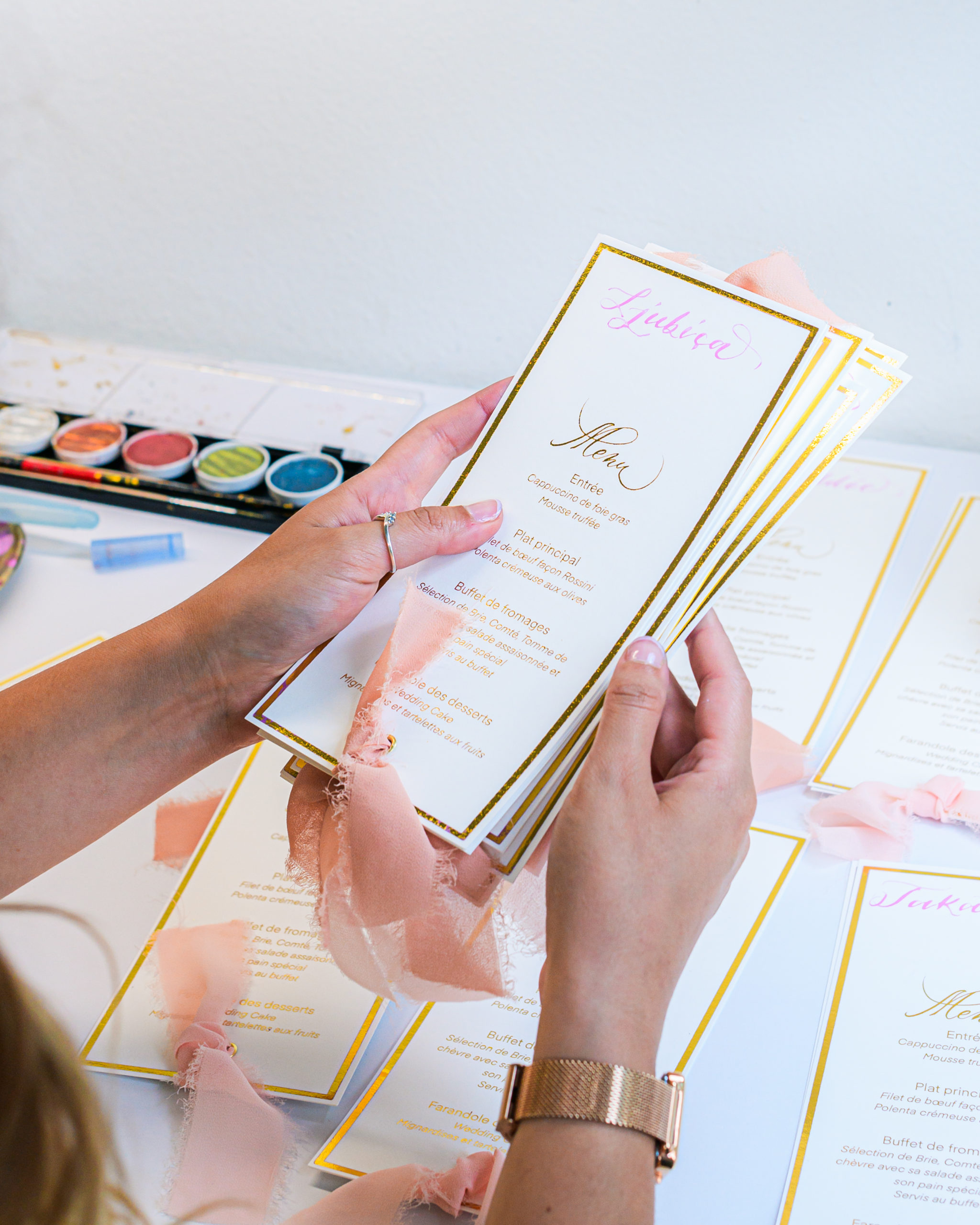 Sanda Letter Calligraphy and engraving in Switzerland - Calligraphy on paper