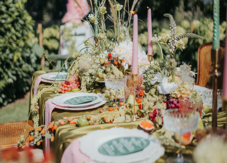 Menu calligrahié Sanda Letter