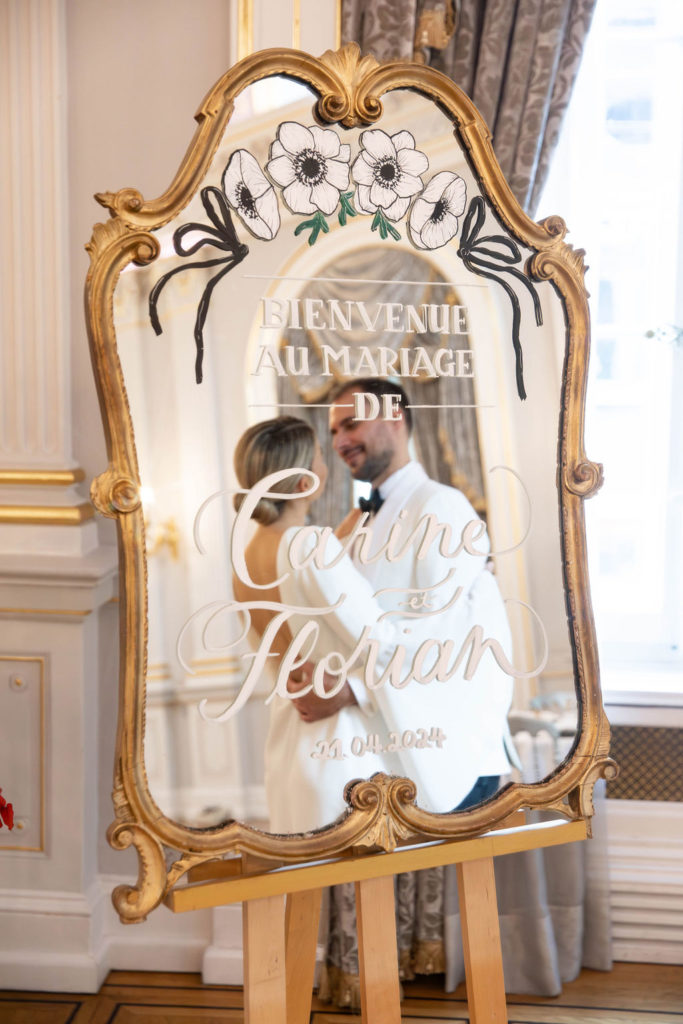 Sanda Letter_Engraver & Calligrapher in Switzerland_Decoration_Mirror & hotfoiled ribbon_PeaceLoveLeigh1--15